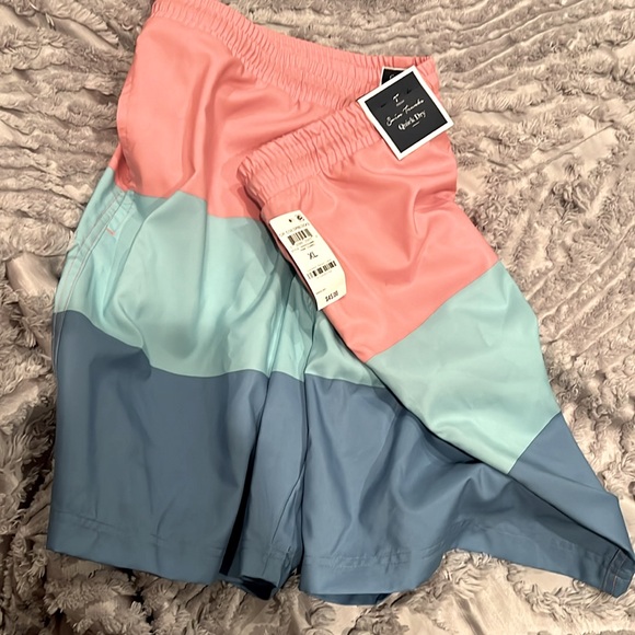 Men's Colorblocked 7" Swim Trunks, Created for Macy's - Picture 5 of 8